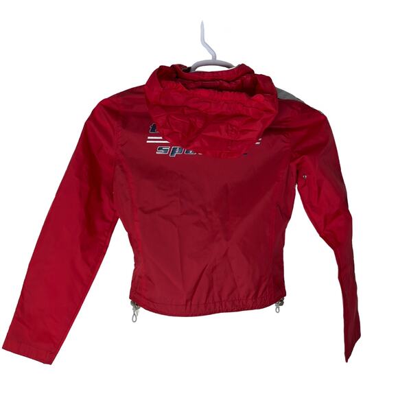 Vintage Tommy Hilfiger Girl Sport Women's‎ Medium Jacket Windbreaker Red Y2K - Picture 3 of 9